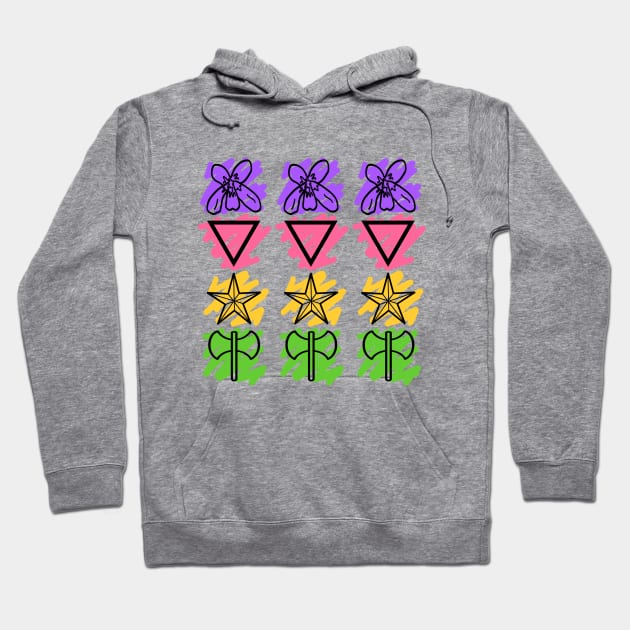 Lesbian/Sapphic Pride Tshirt Hoodie by DiamondsandPhoenixFire